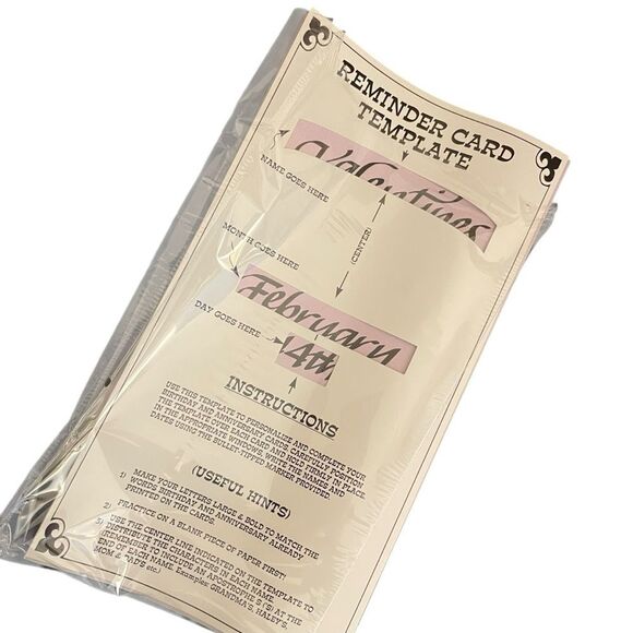 American Sawdust "The Reminder Box" Pine Display with Cards and Templet - Picture 4 of 5